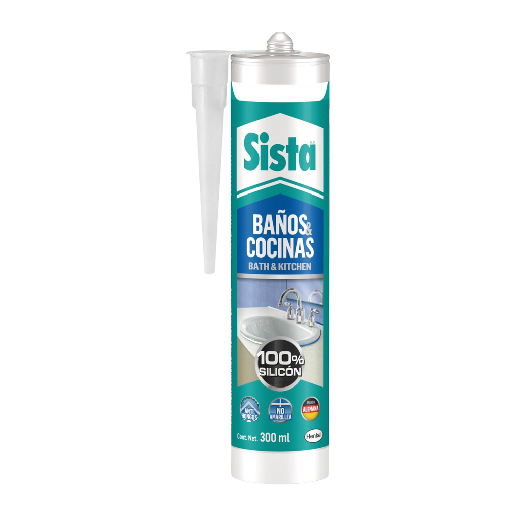 SISTA F101 BAÑOS Y COCINAS BLANCO 300ML