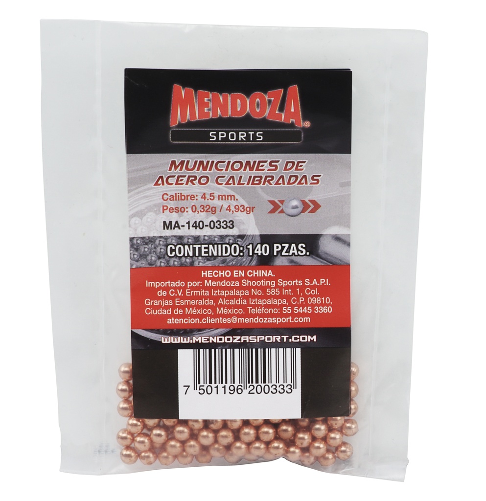 SOBRE MUNCIÓN MENDOZA DE ACERO C/140PZ