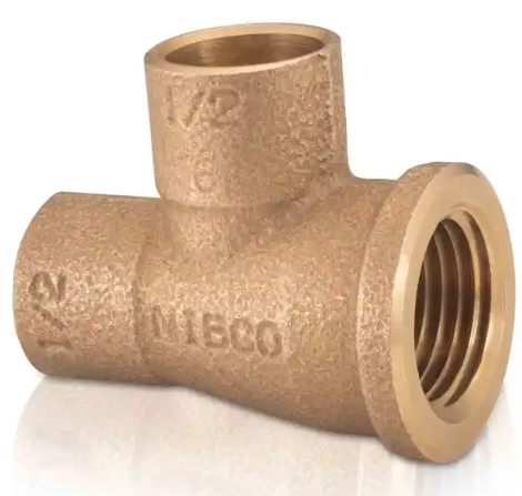 IUSA TEE ROSCA INTERIOR LATERAL COBRE 3/4" (600673)(H)