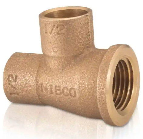 IUSA TEE ROSCA INTERIOR LATERAL COBRE 1" (600674)(H)