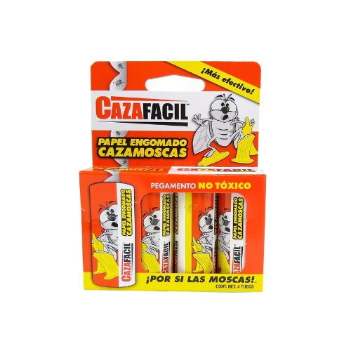 TRAMPA CAZAFÁCIL P/MOSCA C/4 TUBOS