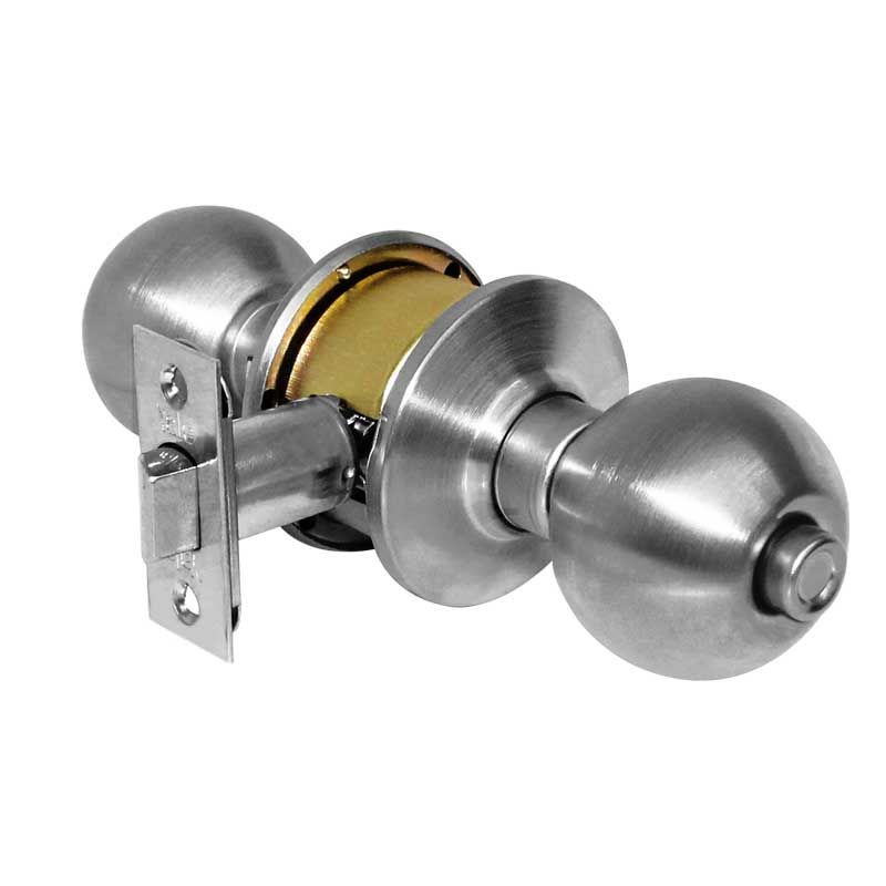 CERRADURA YALE BALL RECÁMARA NÍQUEL SATINADO (MX80025)