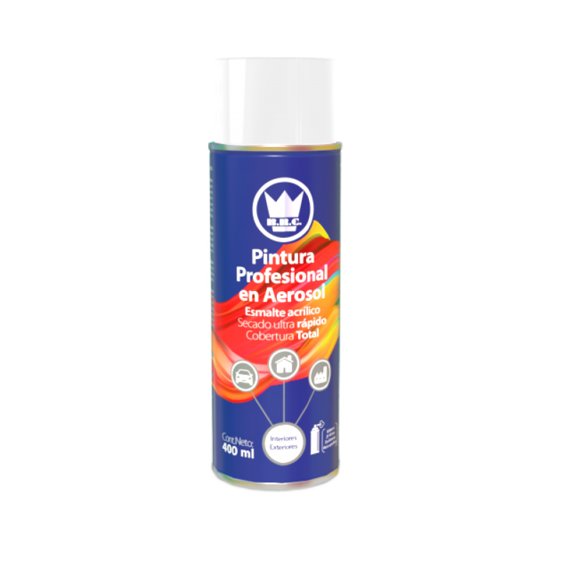 AEROSOL ACRÍLICO BLANCO BRILLANTE 400ML (CPA04)