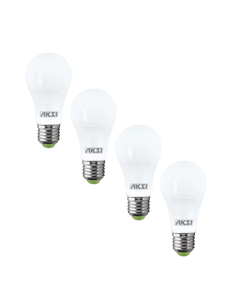 AKSI FOCO LED 9W ECO PACK C/4PZ LUZ BLANCA (129023)