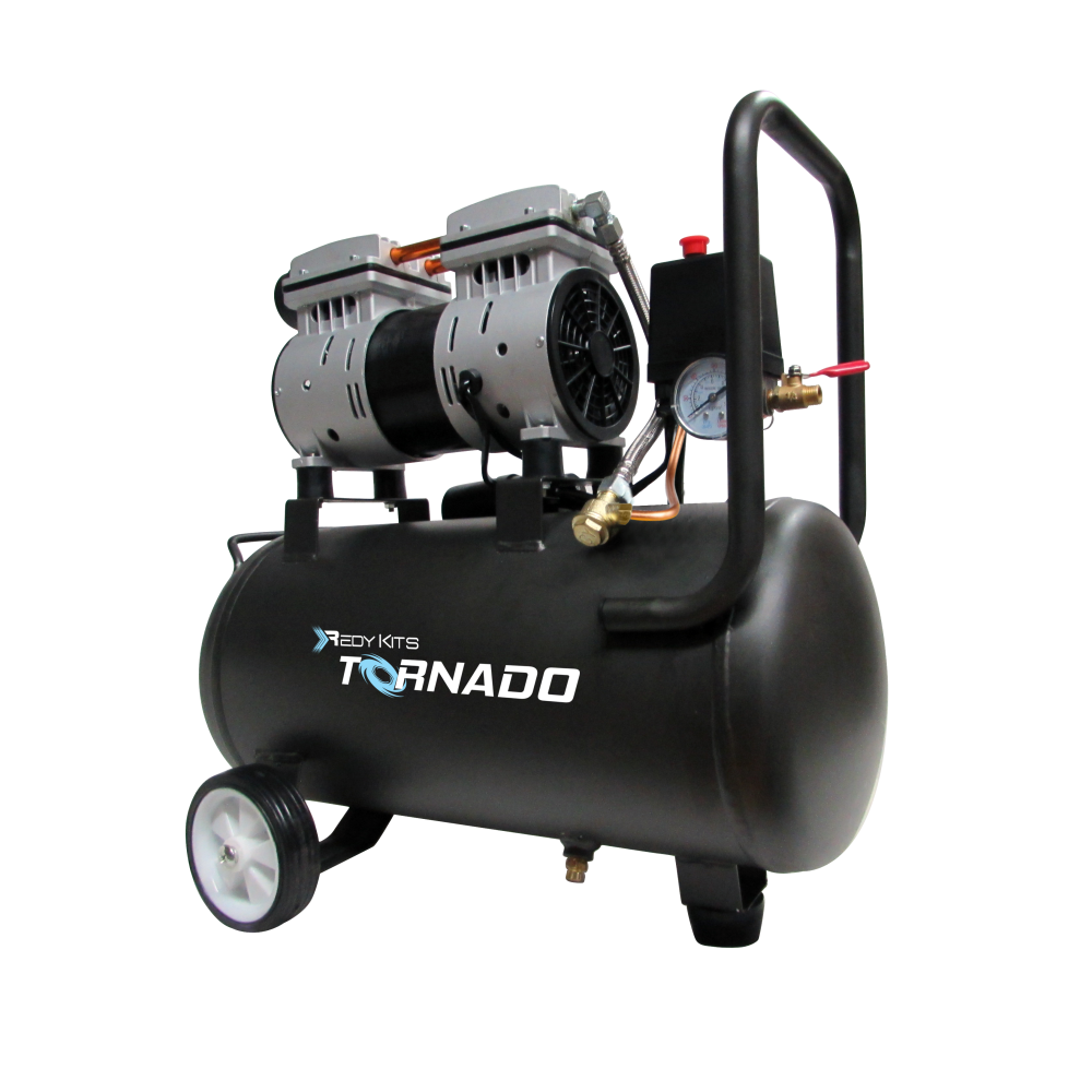 GONI COMPRESOR TORNADO SILENCIOSO DE 1HP C/TANQUE DE 24LT (37007)