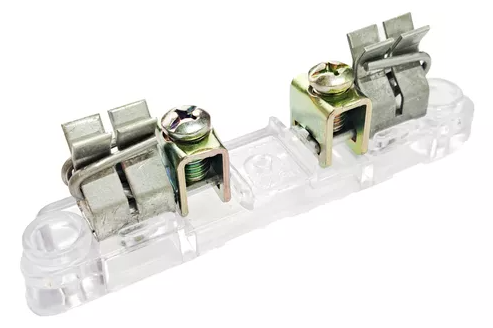 IUSA MORDAZA C/TORNILLO P/BASE DE 4 Y 5 TERMINALES LATÓN (362405)(E)