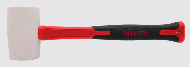 MAZO DE HULE BLANCO BELLOTA MANGO FIBRA DE VIDRIO 16OZ (7WRMFG16)