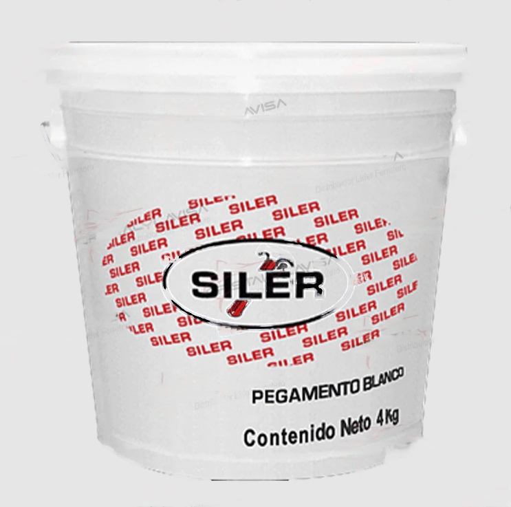 SILER ADHESIVO BLANCO ETIQUETA ROJA 4KG