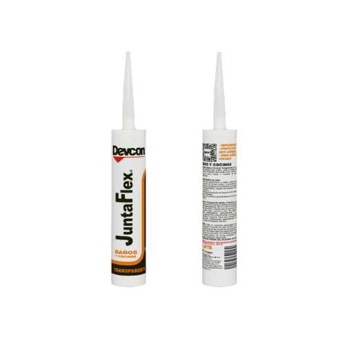 DEVCON SILICÓN JUNTA FLEX BAÑOS Y COCINAS TRANSPARENTE 280ML (C-JFTB)