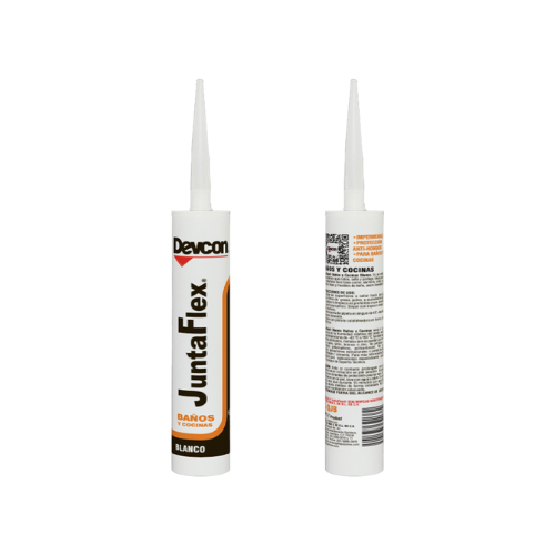 DEVCON SILICÓN JUNTA FLEX BAÑOS Y COCINAS BLANCO 280ML (C-QJB)