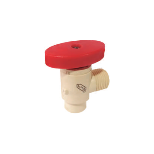 IUSA VÁLVULA ANGULAR CPVC 1/2" X 1/2" 1/4 VUELTA (619152)(H)