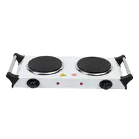 IUSA PARRILLA ELÉCTRICA BLANCA C/2 QUEMADORES DE DISCO (619246)(E)