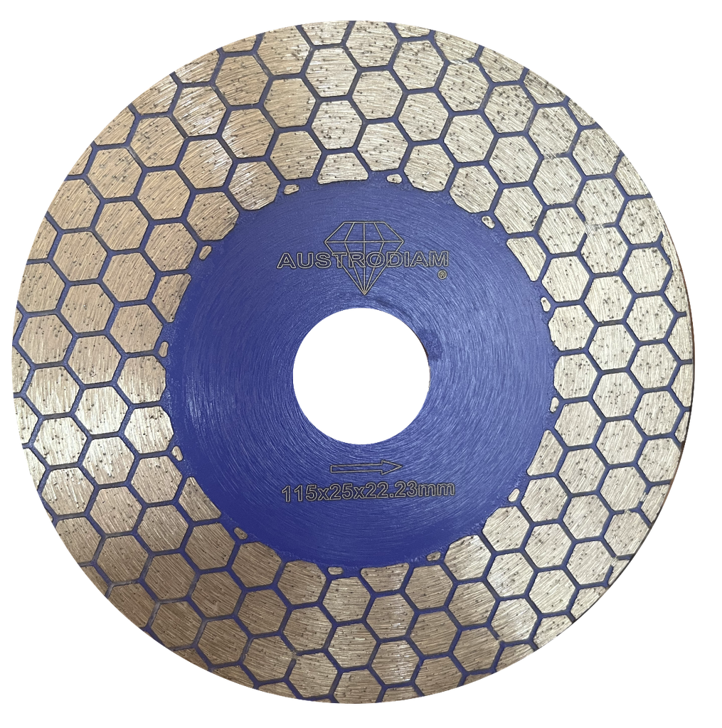 DISCO DIAMANTE AUSTROMEX TIPO PANAL 2 EN 1 P/CORTE-DESBASTE 5" X 7/8" (2146)(H)