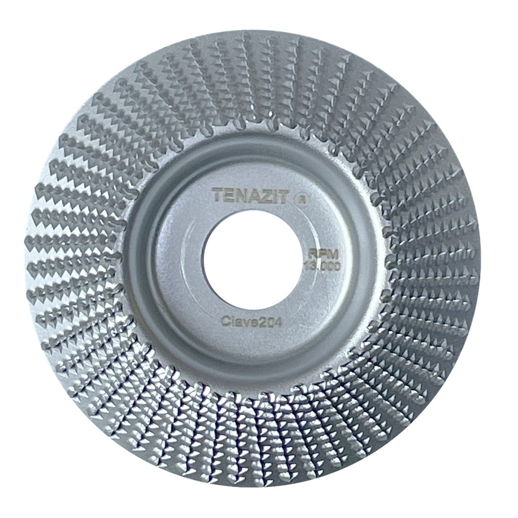 DISCO DE METAL AUSTROMEX P/DESBASTE MADERA (BISEL) 4" X 7/8" (204)(H)