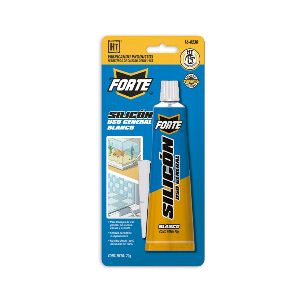 SILICÓN  HECORT USO GENERAL BLANCO 70GR (16-0230)