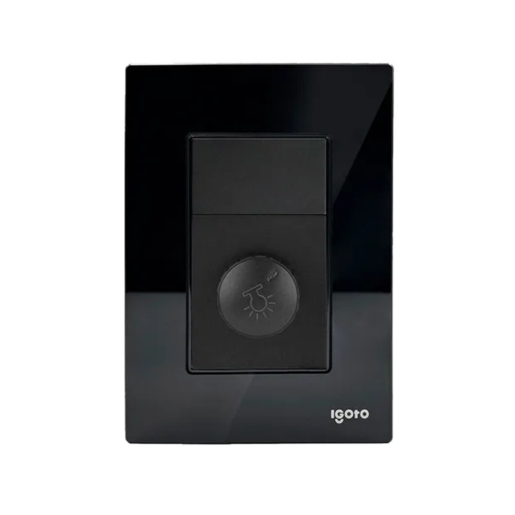 IGOTO PLACA ARMADA NEGRA C/DIMMER (CRIS2019)(E)