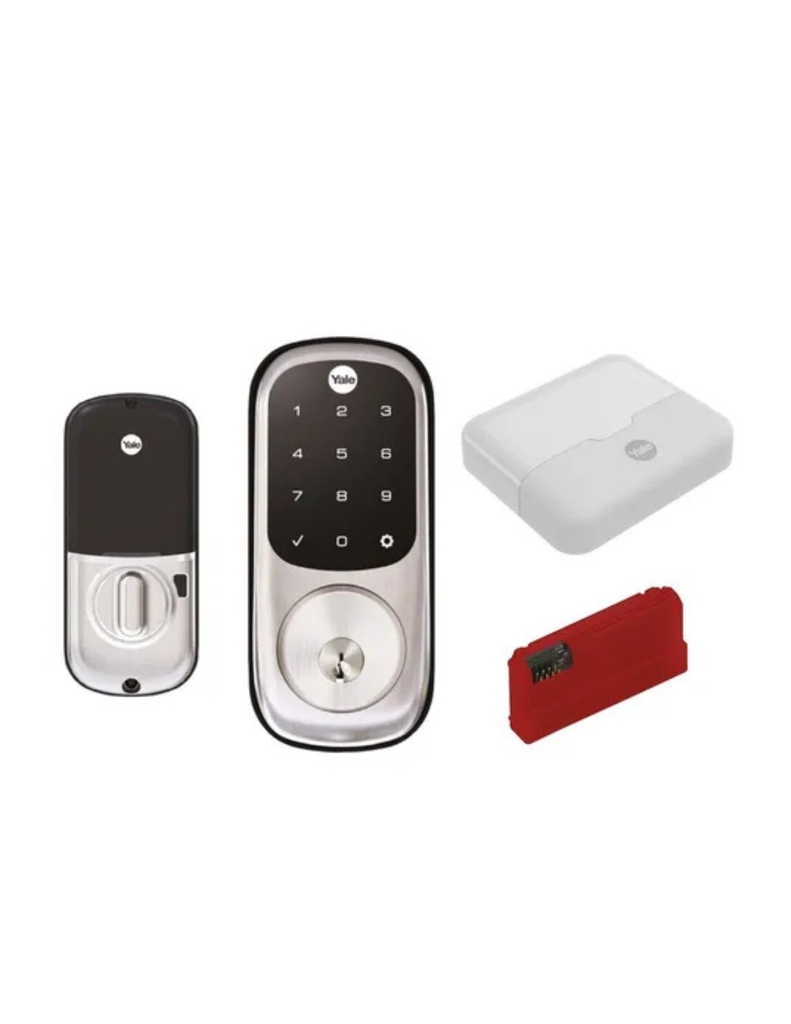 CERROJO YALE REAL LIVING YRD226 + HUB + MÓDULO NÍQUEL SATINADO (MX89370)