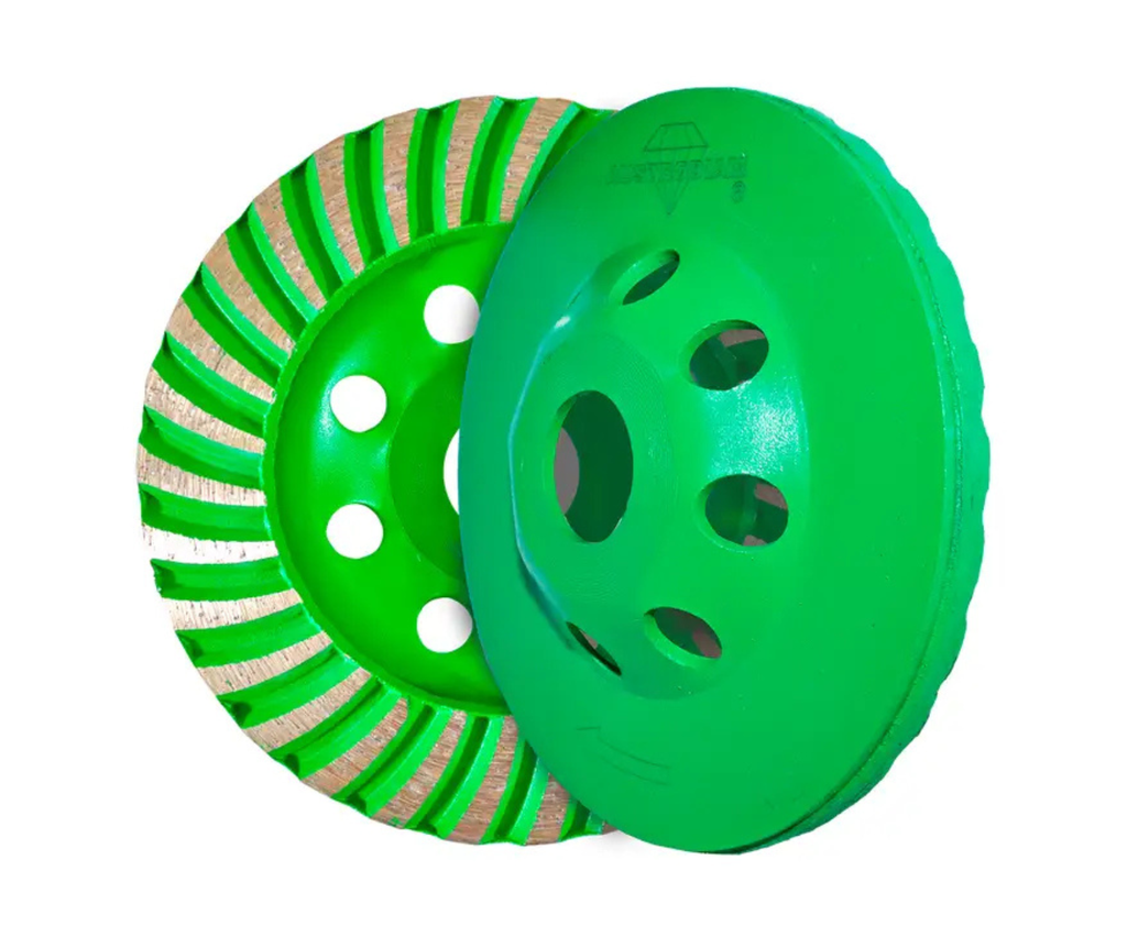 COPA TURBO DE DIAMANTE AUSTROMEX P/DESBASTE GRANITO-MÁRMOL 4-1/2” x 7/8” (870)(H) 