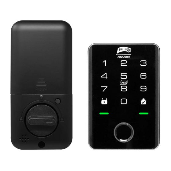 CERROJO DIGITAL PHILLIPS BALAK NEGRO (MX7230)