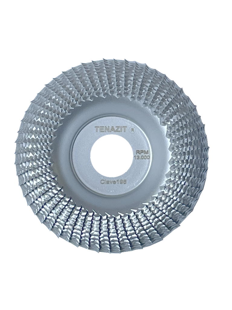 DISCO DE METAL AUSTROMEX P/DESBASTE MADERA (CURVO) 4" X 7/8" (196)(H)