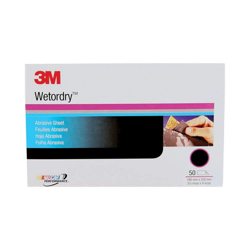 [3MLWG2500] 3M LIJA WETORDRY 1/2 HOJA 5.5" X 9" GRANO 2500 (02045)(H)