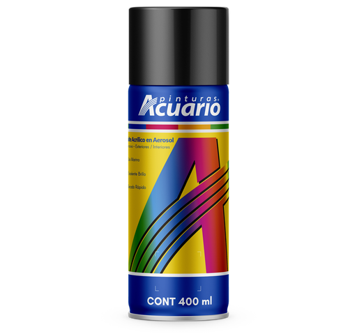 [ARIOAA79405] AEROSOL ACUARIO NEGRO METÁLICO 400ML (794)(E)