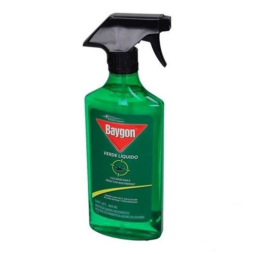 [JHIBVL5] BAYGON VERDE LÍQUIDO C/GATILLO 510ML (7616)