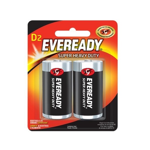 [EV1250-2] BLISTER C/2 PILAS D EVEREADY (H)