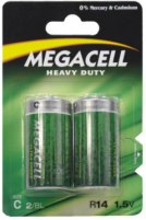 [GVN3R14] BLISTER C/2 PILAS ZINC CARBÓN MEGACELL "C" (H)