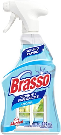 [RBABVA] BRASSO VIDRIOS AMONIACO C/ATOMIZADOR 650ML