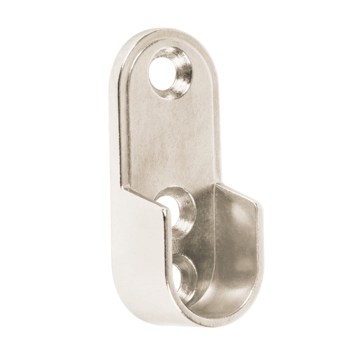 [HANB4324] BRIDA HANDY CROMO P/TUBO OVALADO  C/TORNILLO C/50PZ (4324) (E)