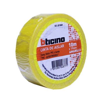 [BTVAG-LDF10AM] BTICINO CINTA AISLANTE AMARILLA 19MM X 10M (E)