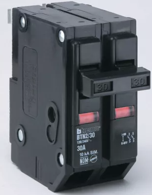 [BTP2X30] BTICINO PASTILLA TERMOMAGNÉTICA 2 x 30A (BTN2/30) (E)