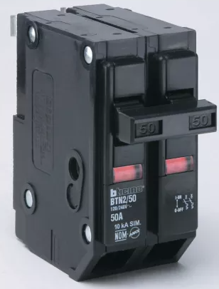 [BTP2X50] BTICINO PASTILLA TERMOMAGNÉTICA 2 x 50A (BTN2/50) (E)