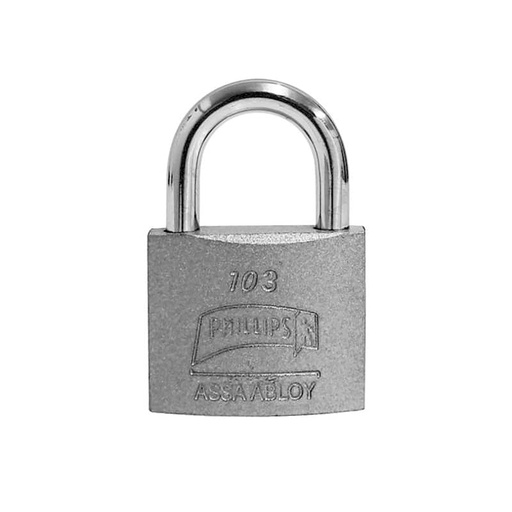 [PHCA103GC] CANDADO PHILLIPS 103 GANCHO CORTO HIERRO (MX3402)(H)