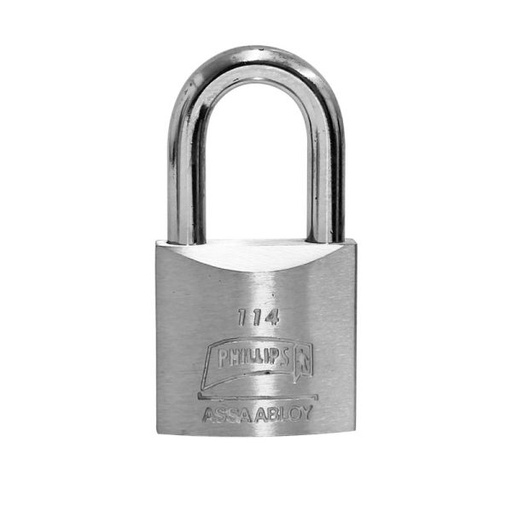 [PHCA114GL] CANDADO PHILLIPS 114 GANCHO LARGO METÁLICO (MX127)(H)