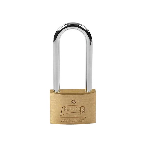 [PHCA018GL] CANDADO PHILLIPS 18 GANCHO LATÓN LATÓN MACIZO (MX242)(H)