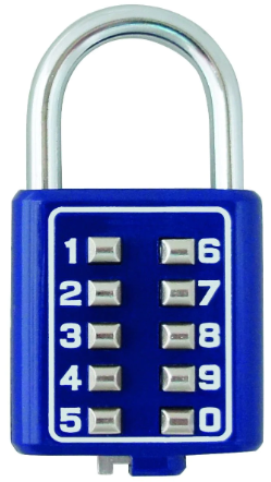 [PHCA035AZ] CANDADO DIGITAL PHILLIPS 35 AZUL BLISTER (MX2783)(H)