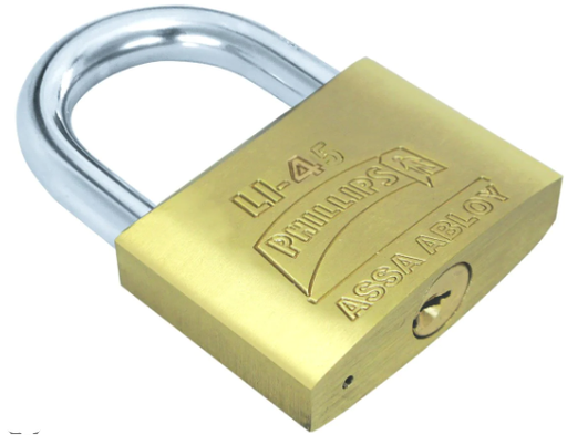 [PHCALI045] CANDADO PHILLIPS LI-45 LATÓN MACIZO (MX1566)(H)