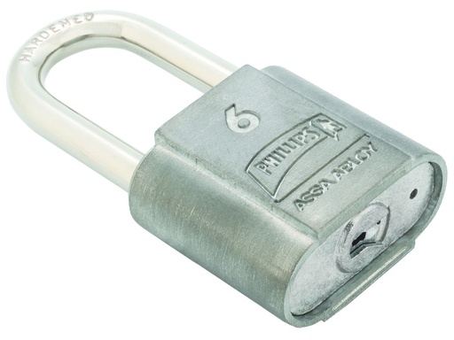 [PHCA006GL] CANDADO PHILLIPS 6 GANCHO LARGO METÁLICO (MX1363)(H)