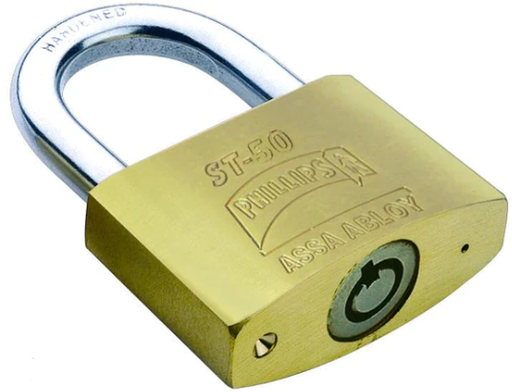 [PHCAST050] CANDADO PHILLIPS ST-50 LLAVE BANCARIA LATÓN MACIZO (MX1261)(H)