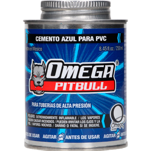 [SOSCEAZ250] CEMENTO AZUL OMEGA P/PVC 250ML