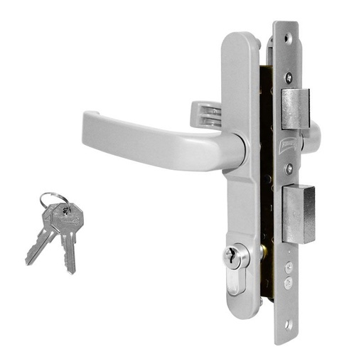 [PHCE566MM2462] CERRADURA PHILLIPS 3065 MANIJA-MANIJA BLANCO P/ALUMINIO (MX2462)(H)