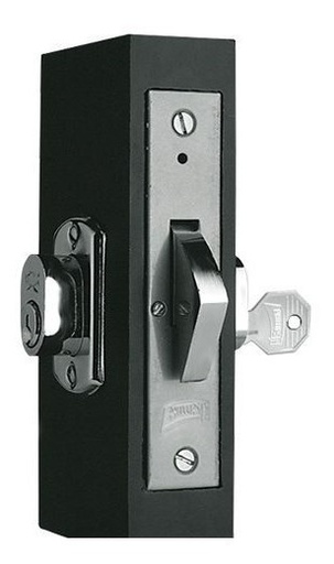 [PHCE400DCL] CERRADURA PHILLIPS 400 DOBLE CILINDRO LATÓN P/PUERTA CORREDIZA (MX36)(H)