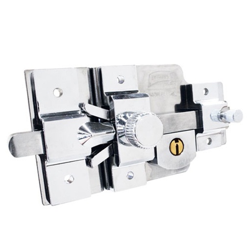 [PHCE850AS5438] CERRADURA PHILLIPS AS-850 IZQUIERDA CROMO LLAVE DE PUNTOS SOBREPONER (MX5438)(H)