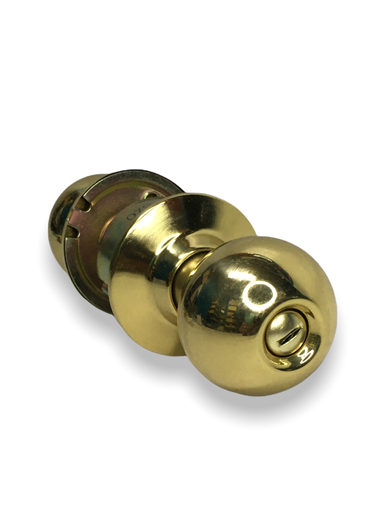 [YABE80PDL3] CERRADURA YALE BALL ENTRADA LATÓN BRILLANTE (MX80051)