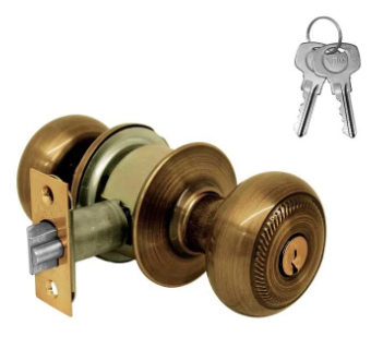 [YACENO80131] CERRADURA YALE NOVO RECÁMARA LATÓN ANTIGUO (MX80131)