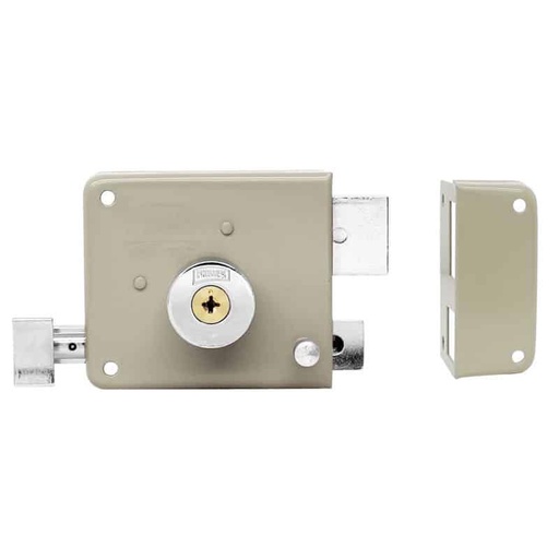[PHCE720XDABG] CERRADURA PHILLIPS X-720 CLÁSICA DERECHA BEIGE TETRA LLAVE SOBREPONER (MX1739)(H)