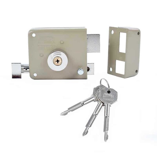 [PHCE720XIFDBG] CERRADURA PHILLIPS X-720 INSTAFÁCIL DERECHA BEIGE TETRA LLAVE SOBREPONER (MX1741)(H)