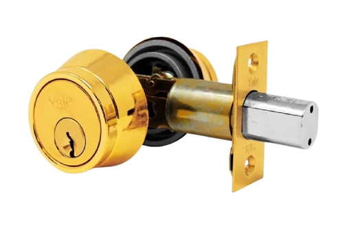 [YACER462L3] CERROJO YALE B400P LATÓN BRILLANTE LLAVE-LLAVE  (MX80711)